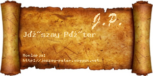 Jászay Péter névjegykártya